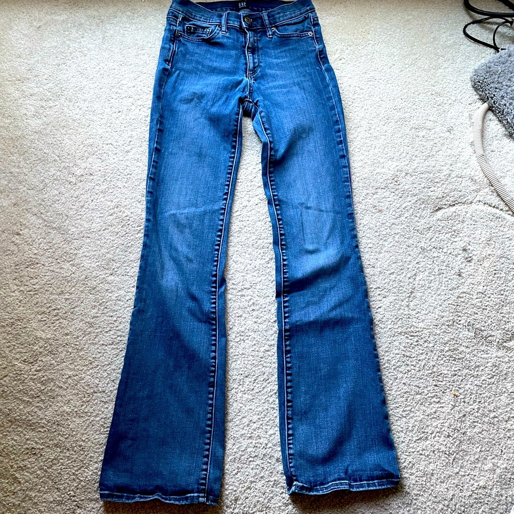 Gap Denim Perfect Boot Size 25 Short - Picture 2 of 5